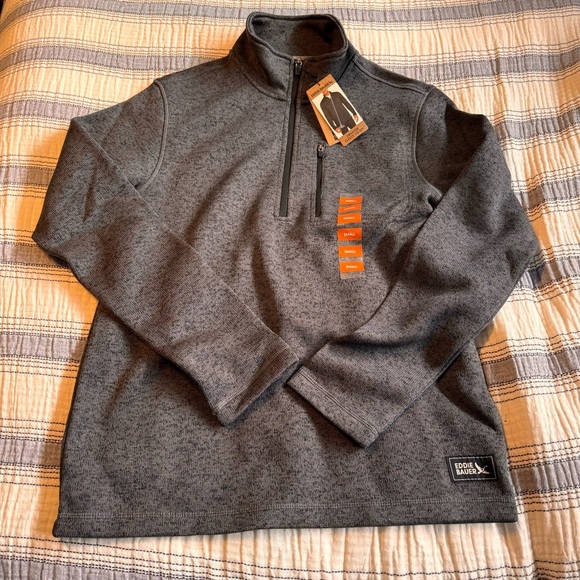 Eddie Bauer Performance Qtr Zip Sweater Fleece Pullover - Picture 1 of 4